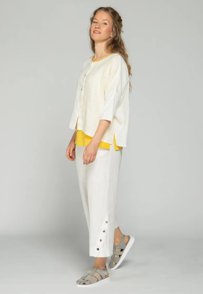 Luukaa Maya Linen Trousers Ecru