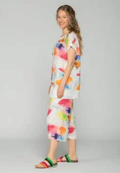 Luukaa Maya Linen Tunic Multicolour