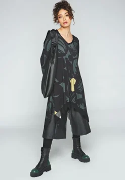 Luukaa PU Trim Dress - 2 Colourways