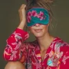 Luxury Lavender Velvet Eye Mask Spring Orchid