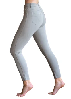 Marble 7/8 High Waisted Jeans Soft Khaki Green 2400_123