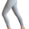 Marble 7/8 High Waisted Jeans Khaki
