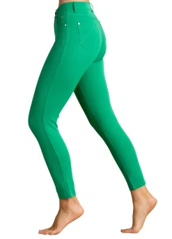 Marble 7/8 Stretch Jean Dark Green