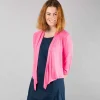 Marble Asymmetric Cardigan Pink