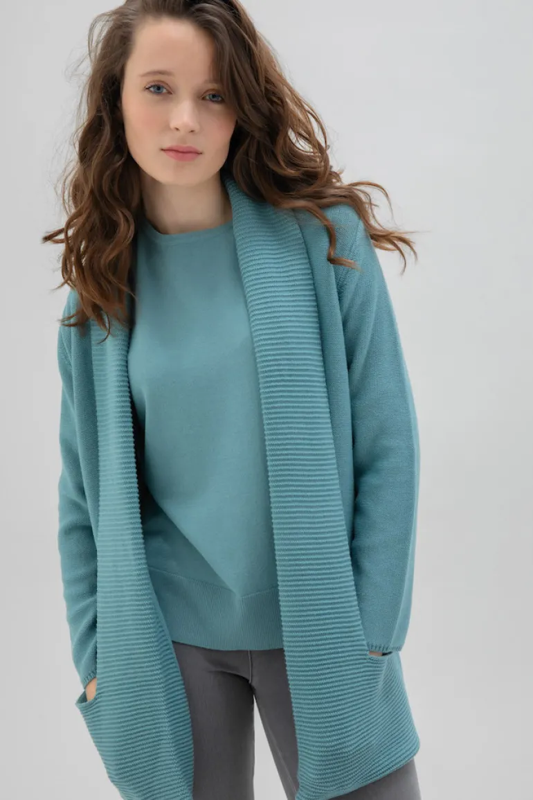 Marble Cardigan Sea Foam 6391-223