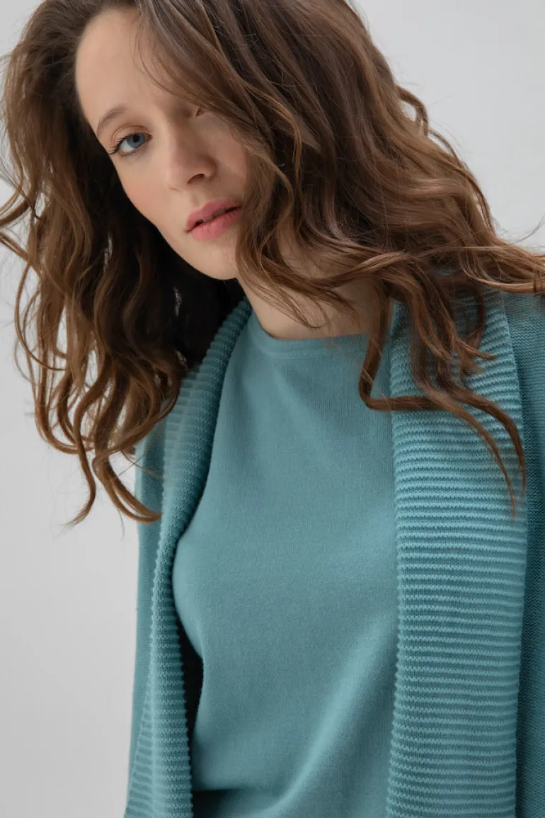 Marble Cardigan Sea Foam 6391-223