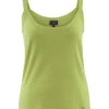 MARBLE COTTON VEST TOP LIME