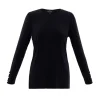 Marble Crew Neck Top Black