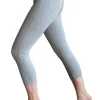 Marble Crop Jeans Khaki