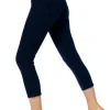 Marble Crop Jeans Navy