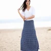 Marble Dot Skirt Navy