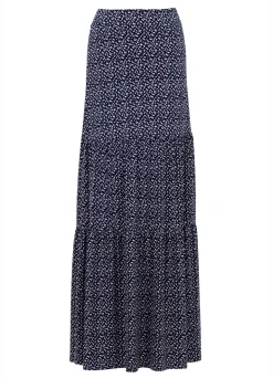 Marble Dot Skirt Navy