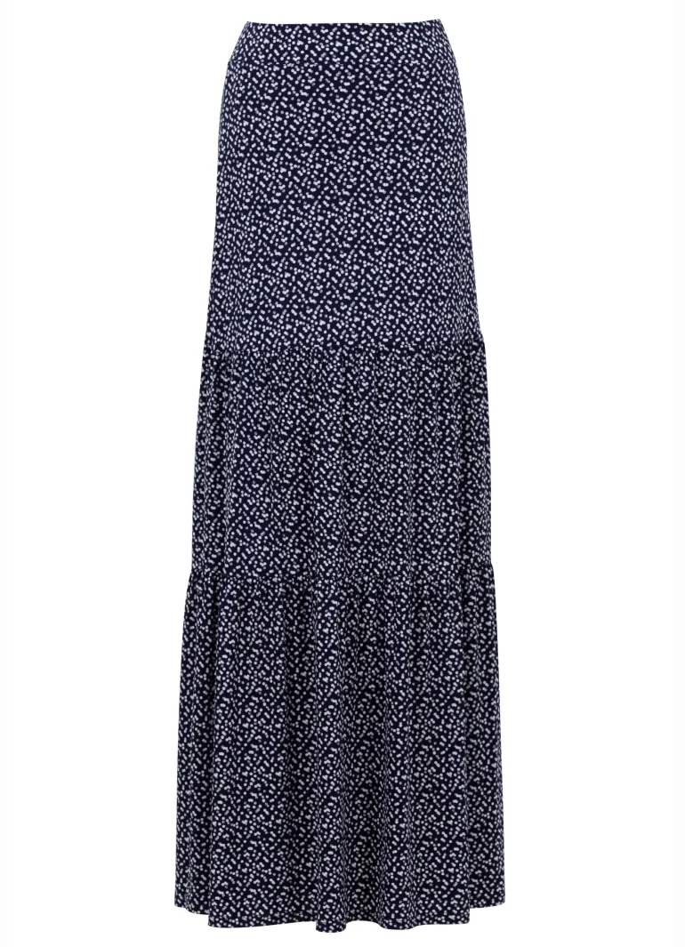 Marble Dot Skirt Navy