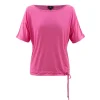 Marble Drawstring Top Pink