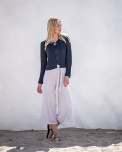 Marble Drawstring Top Pink