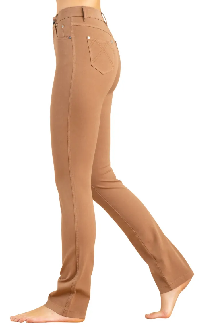 Marble High Waisted Straight Jeans Tobacco