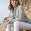 Marble Hooded Sweat Top 7883_123 Khaki
