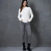 Marble Ivory Ribbed Jumper