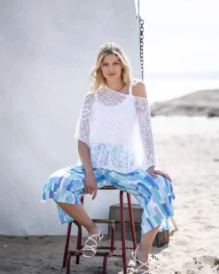 Marble Knit Top Sand
