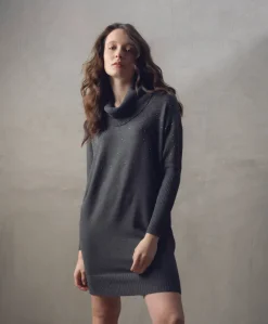 Marble Knitted Dress Black 7558-101