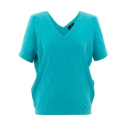 Marble Loose Top Aqua