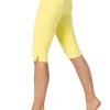 MARBLE PEDAL PUSHERS YELLOW