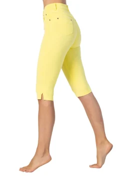 MARBLE PEDAL PUSHERS YELLOW