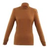 Marble Polo Neck Top Rust 6400-224