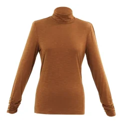 Marble Polo Neck Top Rust 6400-224