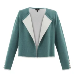 Marble Short Cardigan Sea Foam