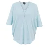 Marble Top with Vest Aqua