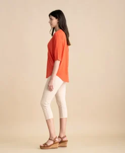 Marble Top with Vest Orange