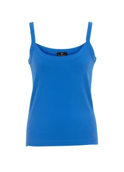 Marble Vest Top Blue