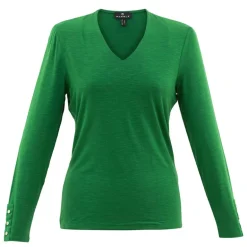 Marble V-neck Top Green