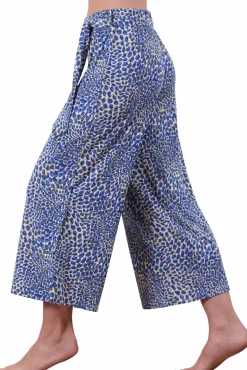 Marble Wide Trousers 7943_153 Blue