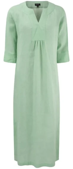 MAXI PLAIN TUNIC DRESS MINT