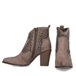 MENBUR ANKLE BOOTS TAUPE SPARKLE