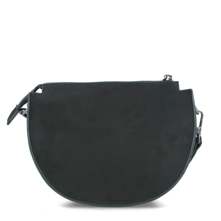 MENBUR BLACK CURVED SPARKLY BAG