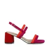 Menbur Block Sandals Fuchsia