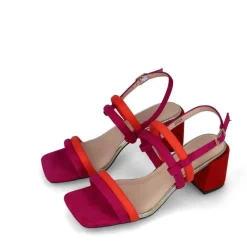 Menbur Block Sandals Fuchsia