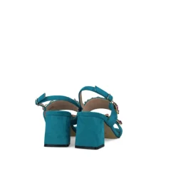 Menbur Block Sandals Peacock