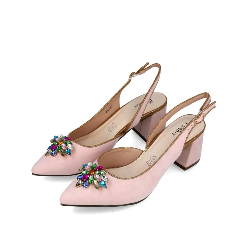 Menbur Damia Heeled Shoe Powder Pink
