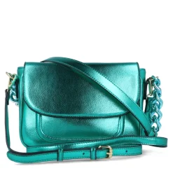 Menbur Metallic Bag Peacock Green