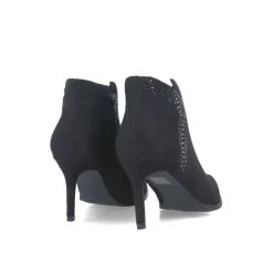 MENBUR PEONIA BLACK HEEL BOOTS