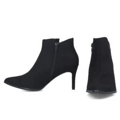 MENBUR PEONIA BLACK HEEL BOOTS