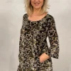 MYRINE PANSY VELVET TUNIC