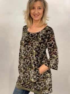 MYRINE PANSY VELVET TUNIC