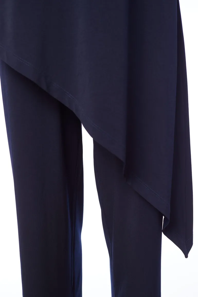 Naya Asymmetric Overtop Jumpsuit Navy