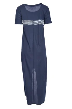 Naya Brush Stroke Dress Navy