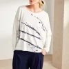 Naya Brush Stroke Placement Top NAS25288